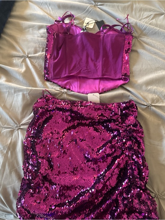 Fashion Nova Purple Sequin Mini Dress - Picture 3 of 3